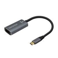 Aisens Conversor Aluminio USB-C a HDMI 4K@60Hz - USB-C/M-HDMI/H - 15cm - Color Gris