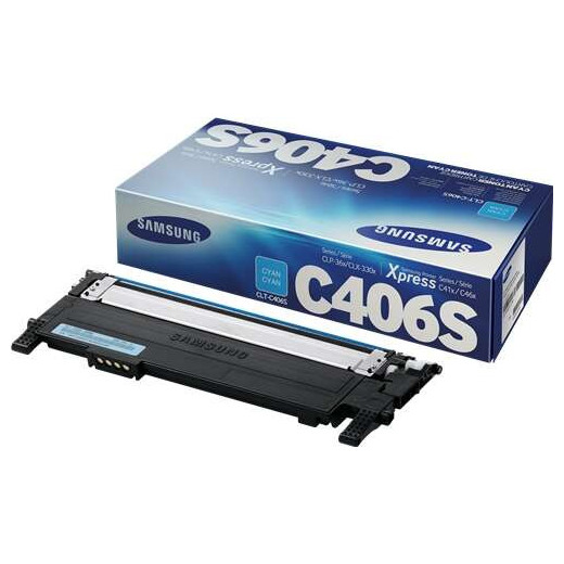 Samsung CLP360/CLX3305 Cyan Cartucho de Toner Original - CLT-C406S/ST984A