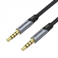 Vention Cable Estereo Jack 3.5 Macho a Jack 3.5 Macho - 0.5m - Color Gris