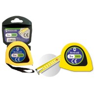 Bismark Flexometro 3m con Freno - Cinta para la Muñeca - Resistente para Hogar y Oficina - Color Amarillo