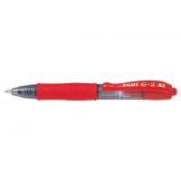 Pilot Boligrafo de Gel G2 Pixie XS Retractil - Punta de Bola Redonda 0.7mm - Trazo 0.32mm - Grip Ergonomico - Color Rojo