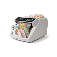 Safescan 2465-S Contadora de Billetes - Puede Contar Billetes de Euro Mezclados - Capacidad hasta 300 Billetes - 1000 Billetes por Minuto - Deteccion de Billetes Falsos