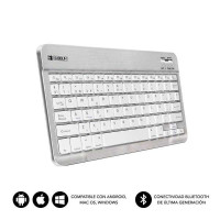 Subblim Teclado Smart Bluetooth - Ultrafino y Ultraligero - Conectividad Wireless Bluetooth 30 - Compatible con Apple