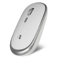 Subblim Ratón inalámbrico Wireless Mini - 54mm x 25mm - Silencioso - Precisión regulable - Acabados de calidad - Ambidiestro - 4 botones - Ahorro de energía - Color Blanco