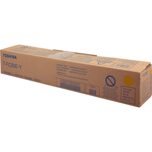 Toshiba T-FC50EY Amarillo Cartucho de Toner Original - 6AJ00000111/6AJ00000225/6AJ00000299