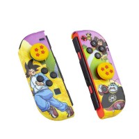 FR-TEC Combo Pack Carcasa Dura Protectora para Joycon + Grips para Mejorar Agarre de Dedos Dragon Ball Super - Color Varios