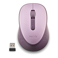 NGS Dew Lilac Raton Inalambrico USB 1600dpi - 3 Botones - Uso Diestro - Color Lila