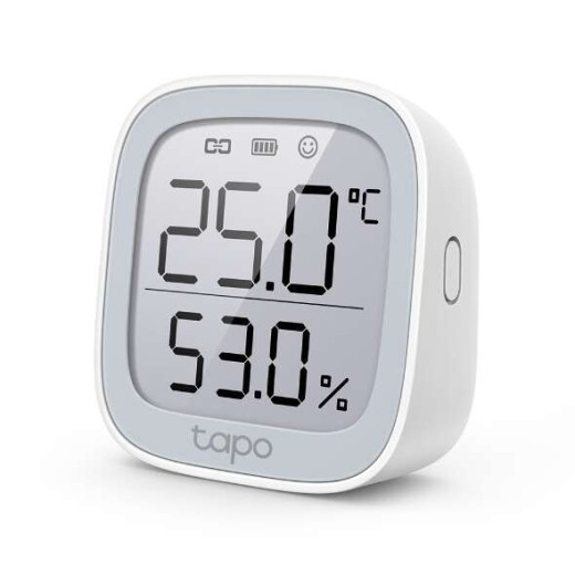 TP-Link Tapo T315 Sensor de Temperatura y Humedad - Pantalla 2.7" - Monitoreo Preciso en Tiempo Real - Notificacion Instantanea - Color Blanco