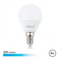 Elbat Bombilla LED G45 6W 500LM E14 Luz Fria - Ahorro de Energia - Larga Vida Util - Bajo Consumo - Color Blanco