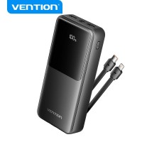 Vention Power Bank 20.000mAh - Multiples Interfaces - Alta Capacidad de Carga - Salida Total 3A - Color Negro