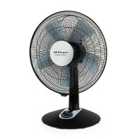 Orbegozo TF 0149 Ventilador de Sobremesa Elegante y Potente - Potencia de 60W - 2 Velocidades + Turbo + Silent - Diametro de 40cm - Oscilacion Automatica - Control de Velocidad Luminoso