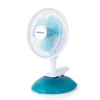 Orbegozo TF 0219 Ventilador 2 en 1 Practico y Seguro - Potencia de 8W - 2 Velocidades de Ventilacion - Tamaño de Aspas de 15cm - Rejilla de Proteccion