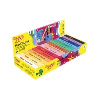 Jovi Expositor de 15 Pastillas de Plastilina 150gr - Muy Moldeable - No Se Seca - Sin Gluten - Colores Surtidos