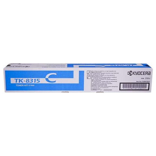 Kyocera TK8315 Cyan Cartucho de Toner Original - 1T02MVCNL0/TK8315C