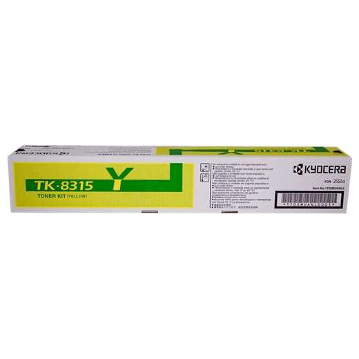 Kyocera TK8315 Amarillo Cartucho de Toner Original - 1T02MVANL0/TK8315Y