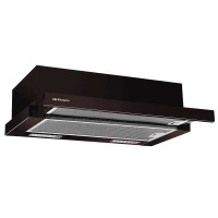 Orbegozo TL 06260 a MA Campana Extractora Telescopica - Potente Motor de 65W - 2 Niveles de Potencia - Diseño en Color Marron - Incluye 2 Bombillas LED y 2 Filtros de Aluminio