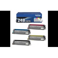 Brother TN248CMYK Pack de 4 Cartuchos de Toner Originales - TN248VAL