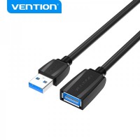 Vention Cable de Extension USB3.0 Macho a Hembra - 1m - Color Negro