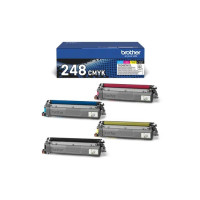 Brother TN248CMYK Pack de 4 Cartuchos de Toner Originales - TN248VAL