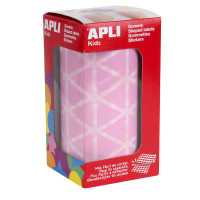 Apli Pack de 2832 Gomets Triangulares 20x20x20mm - Adhesivo Permanente - Ideal para Actividades Creativas y Desarrollo de Habilidades - Color Rosa