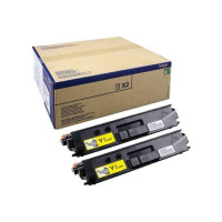 Brother TN329 Amarillo Pack de 2 Cartuchos de Toner Originales - TN329YTWIN