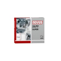 Novus 23/17 Super Caja de 1000 Grapas 23/17 Galvanizadas para Grapadoras de Gruesos