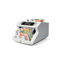 Safescan 2265 Contadora de Billetes - Puede Contar Billetes de Euro y Libras Esterlinas Mezclados - Capacidad hasta 300 Billetes - 1200 Billetes por Minuto - Deteccion de Billetes Falsos