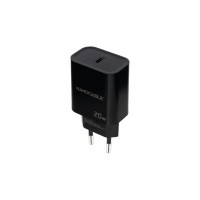 Nanocable Cargador de Pared USB-C/PD 20W - Color Negro