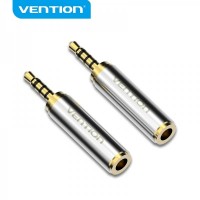 Vention Adaptador Jack 2.5 Macho a Jack 3.5 Hembra - Color Plata