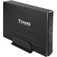 Tooq Carcasa Externa HDD 3.5" SATA/IDE USB 2.0 con Soporte - Color Negro