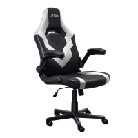 Trust GXT 703W Riye Silla Gaming - Reposabrazos - Ruedas de Nylon - Piston de Gas Clase 4 - Base Metal - Peso Max. 140Kg - Color Negro/Blanco