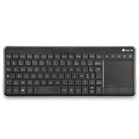 NGS Teclado con Touchpad con Teclas Multimedia Inalambrico 2.4GHz - Layout Frances - Color Negro