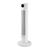 Orbegozo TWM 0960 Ventilador de Torre - Potente Motor de 60W - Altura de 78cm - Panel LED con Indicador de Temperatura - Funcion Temporizador de 12h - Silencioso - Mando a Distancia