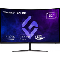 Viewsonic Monitor 32" VX3218C-2K QHD - 165hz - Respuesta 1ms - 1500R Curve Monitor - 16:9 - 250 nits - 2 HDMI - DisplayPort - Altavoces - Color Negro