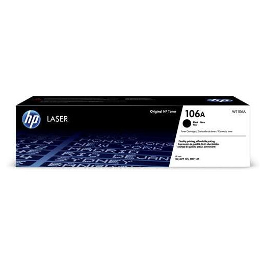 HP W1106A Negro Cartucho de Toner Original - 106A