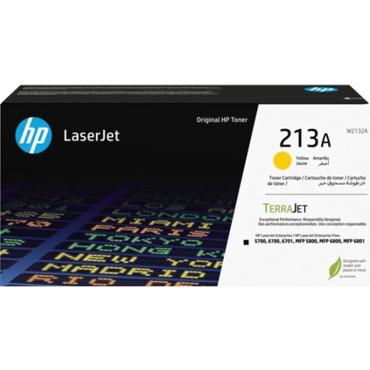 HP W2132A Amarillo Cartucho de Toner Original - 213A