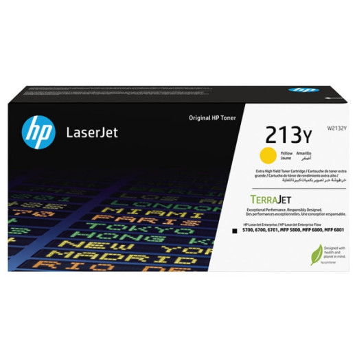 HP W2132Y Amarillo Cartucho de Toner Original - 213Y