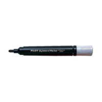 Pilot Rotulador para Pizarra Blanca - Punta Redonda de 4mm - Trazo de 1.8mm - Recargable - Tinta con Base de Alcohol - Borrable en Seco - Color Negro