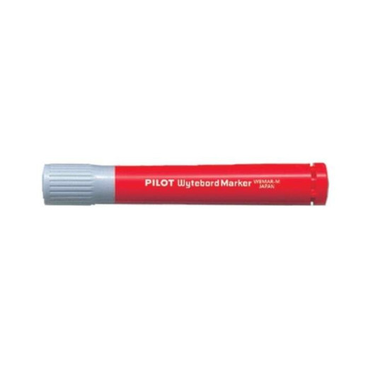 Pilot Rotulador para Pizarra Blanca - Punta Redonda de 4mm - Trazo de 1.8mm - Recargable - Tinta con Base de Alcohol - Borrable en Seco - Color Rojo