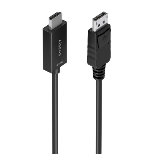 Aisens Cable Conversor DISPLAYPORT a HDMI 4K@60HZ - DP/M-HDMI/M - 0.6m - Color Negro