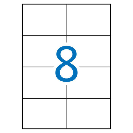 Apli Etiquetas Blancas Extrafuertes 105.0 x 74.0mm 100 Hojas