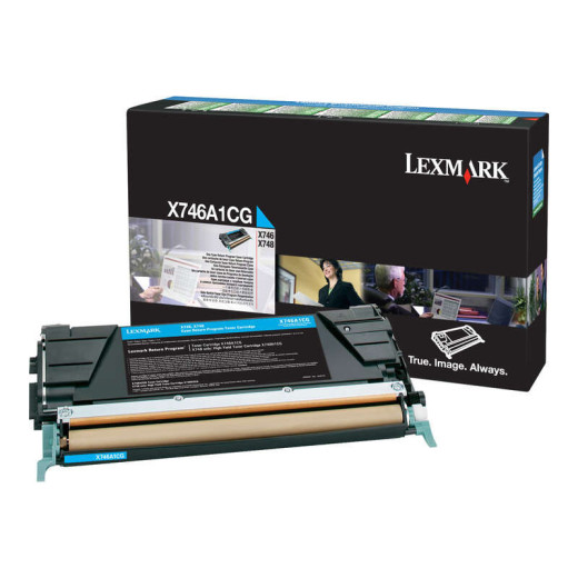 Lexmark X746/X748 Cyan Cartucho de Toner Original - X746A1CG