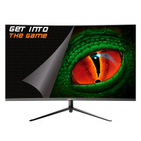 KeepOut Monitor Gaming 23.8" VA Curvo R1500 FullHD 1080p 120Hz - Respuesta 1ms - Angulo de Vision 178º - 16:9 - Altavoces 6W - HDMI