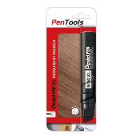 Pentel PenTools Pen N50XL Rotulador Permanente Industrial - Trazo 11-17mm - Punta Biselada Resistente y Duradera - Resistente a Agua y Luz - Color Negro