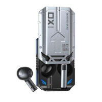 XO Auriculares Inalambricos - Caja con Iluminacion Rgb - Bluetooth 53 - Hasta 4 Horas de Musica - Bateria de 30Mah - Carga Completa 3 Veces - Dimensiones 68x23x47mm - Peso 74gr - Sonido de Apertura y Cierre - Color Negro