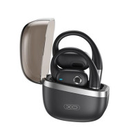 XO Auriculares Inalambricos - Agarre Ergonomico - Oido sin Taponar - Solo 7.6Gr - hasta 7H de Autonomia - Doble Microfono - Bluetooth 5.4 - Color Negro