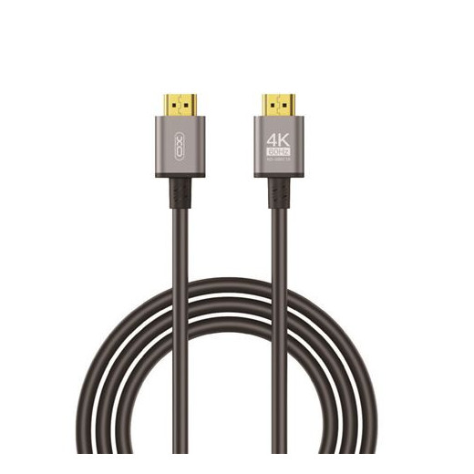 XO Cable HDMI - Resolucion 4K - Alta Velocidad - Conectores Chapados en Oro - Compatible con Multiples Dispositivos - Color Negro