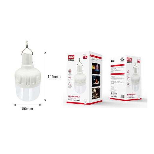 XO Linterna LED Portatil - Tamaño Optica 68mm - Potencia 32W - Bateria 1200Mah - Luz Fuerte Hasta 2H