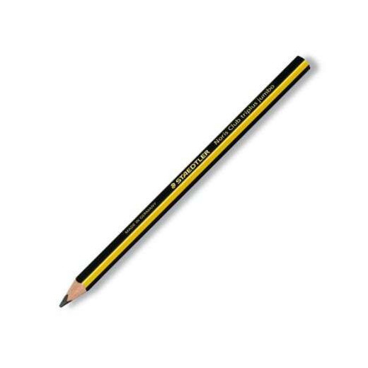 Staedtler Noris 119 Jumbo Lapiz de Grafito Triangular - Mina HB2 Ultrarresistente de 4mm - Madera de Bosques Sostenibles