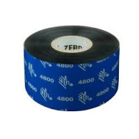 Zebra 4800 Pack de 12 Cintas de Transferencia Termica Original Negro - Resina - Ancho 40mm